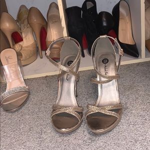 MICHAEL ANTONIO GLITTER HEELS